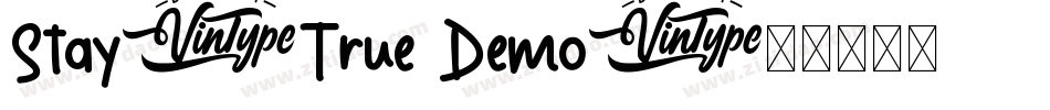Stay-True Demo字体转换
